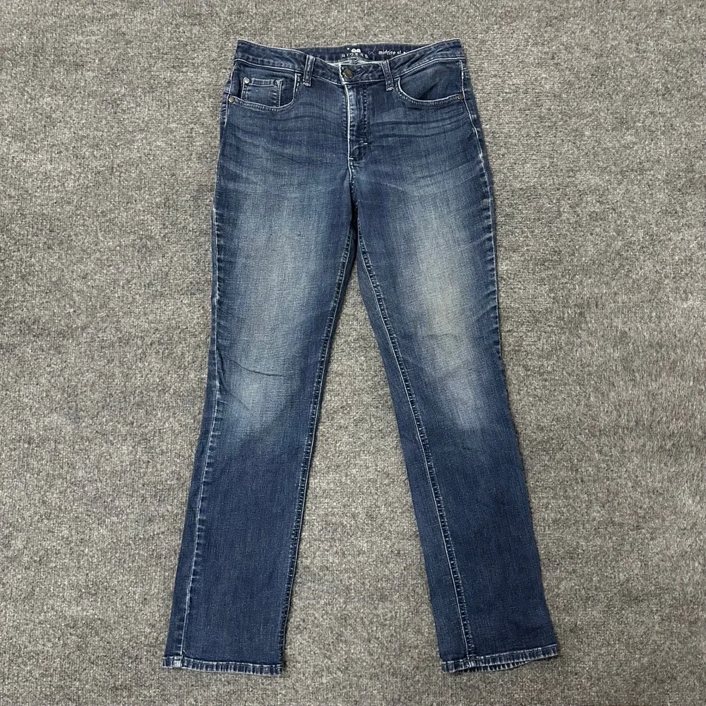 Lee Riders Jeans Womens Size 10M Blue Midrise Straight Leg Stretch Denim Casual